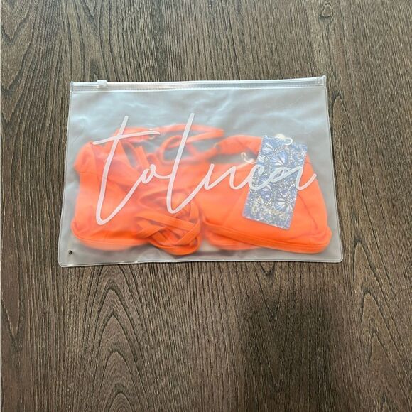 NWT Toluca Amina Bikini Top Waist Wrap Triangle Nectar Size M/L - Picture 3 of 7